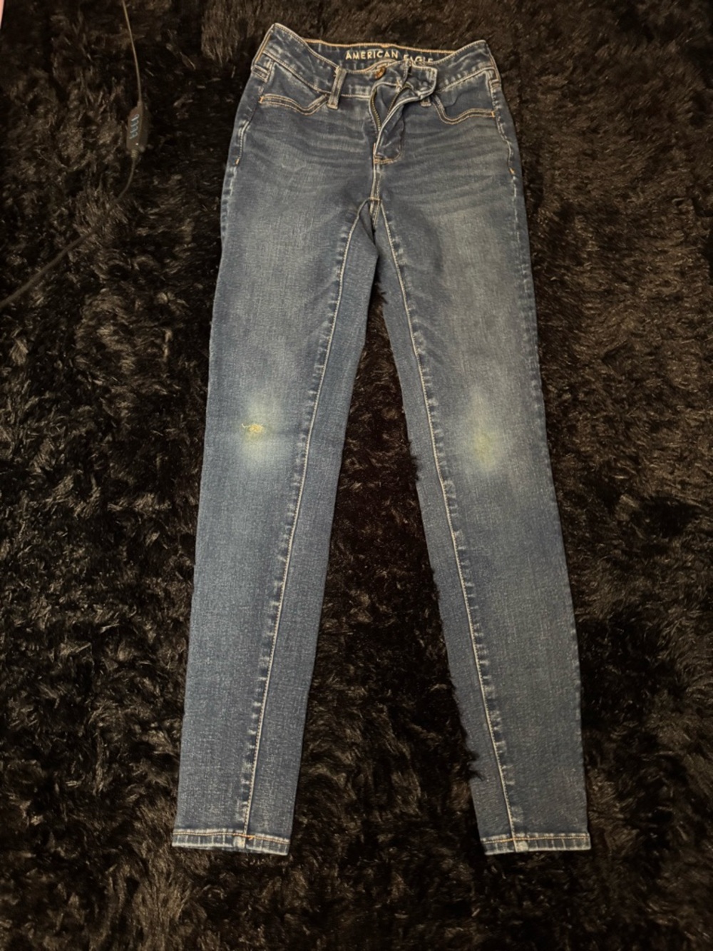 2/$20 American Eagle Outfitters Women's Medium Blue Skinny Jeans